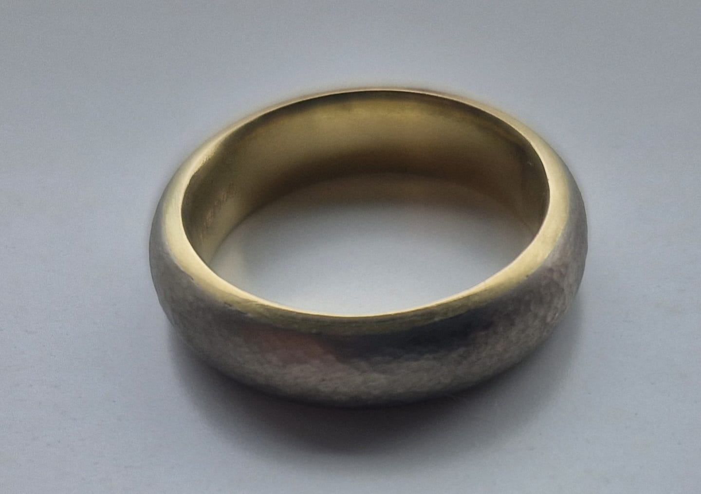 Two layer wedding band