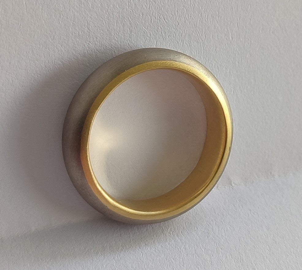 Two layer wedding band